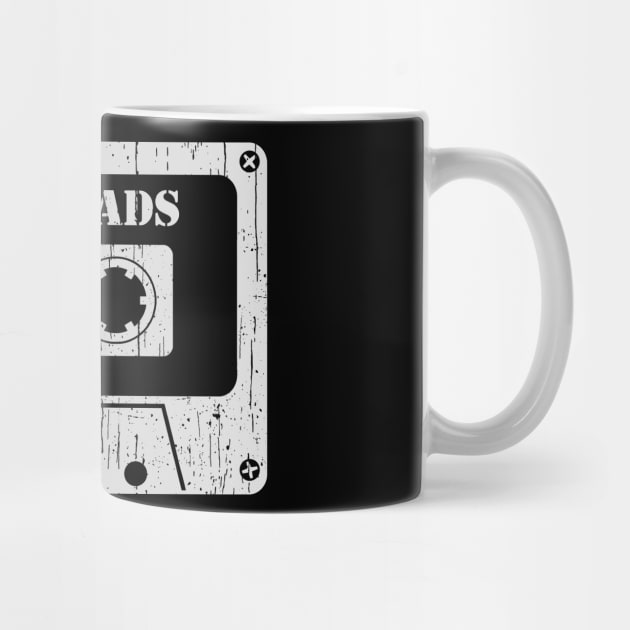 Talking Heads - Vintage Cassette White by FeelgoodShirt